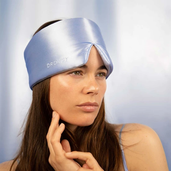 Drowsy Silk Sleep Mask Blue Belle