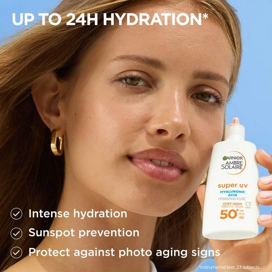 Garnier Super UV Hyaluronic Acid Hydrating Fluid SPF 50+ Sunscreen 40ml