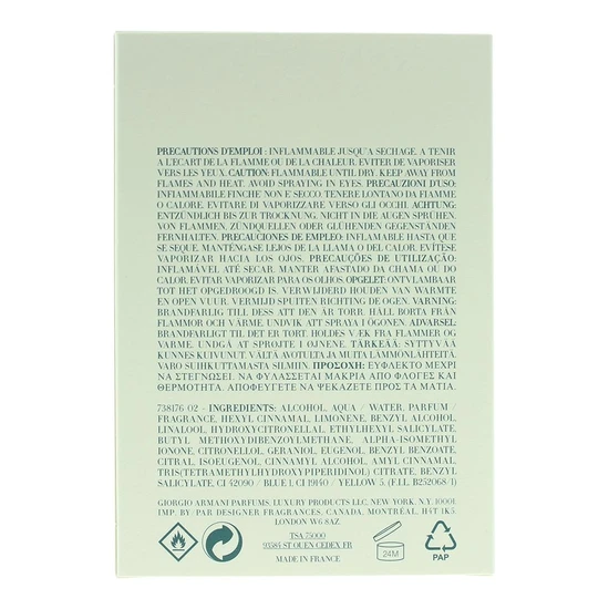 Giorgio Armani Acqua Di Gio Eau De Toilette 100ml