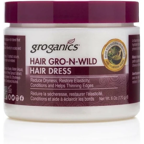 Groganics Hair Gro-n-wild Hair Dress 6oz
