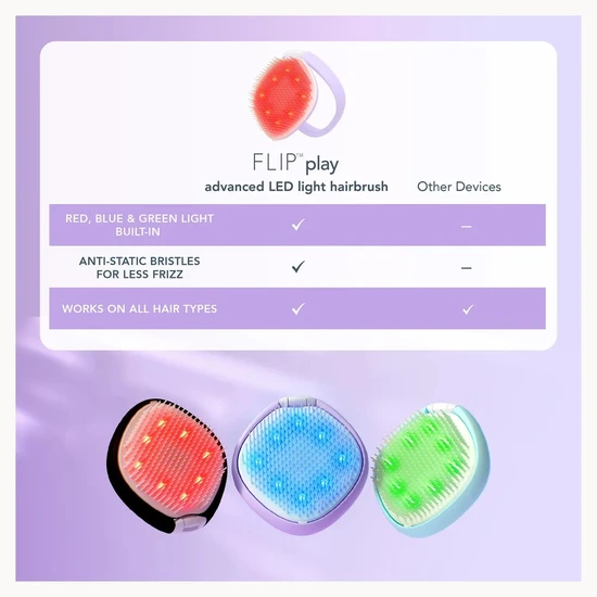 FOREO FLIP Play Advanced LED Light Hair Brush Lilac You!