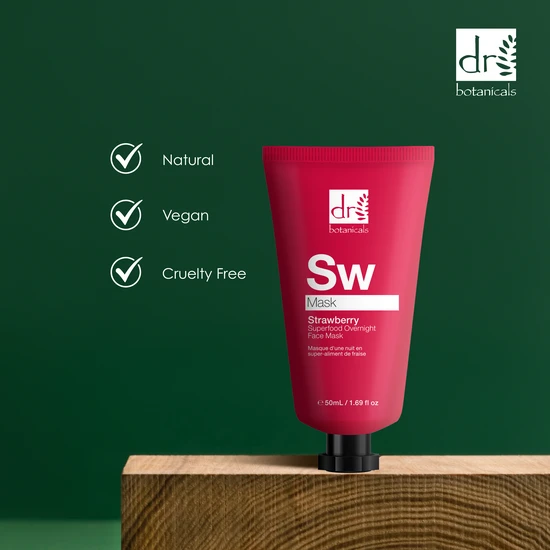 Dr Botanicals Strawberry Overnight Face Mask 50ml