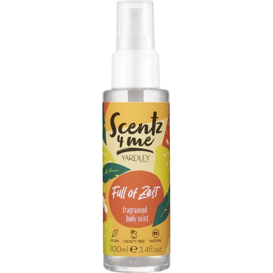 Yardley Scentz 4 Me Mellow Marshmallow Fragranced Body Mist Full Of Zest