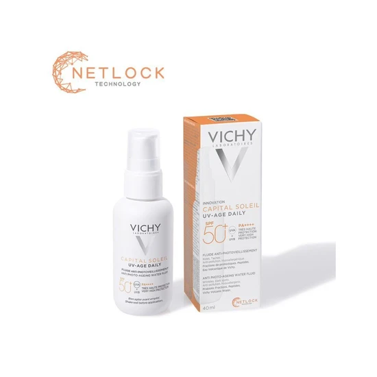 Vichy Capital Soleil Uv Age Daily SPF 50+ Invisible Sun Cream With Niacinamide 40ml