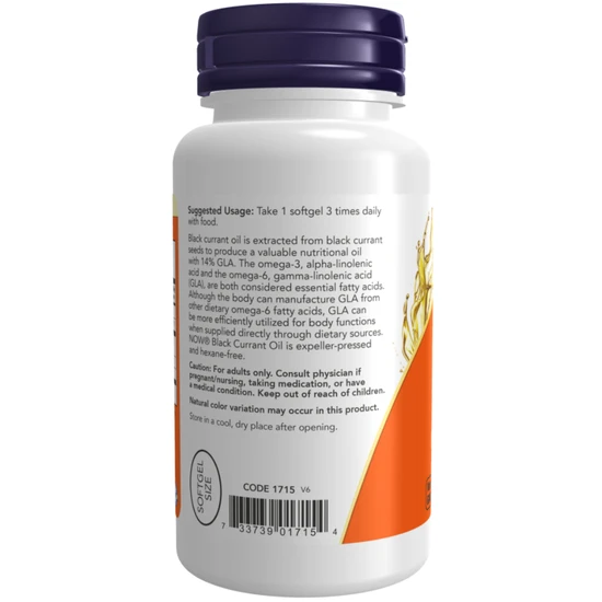 NOW Foods Black Currant Oil 500mg 100 Softgels