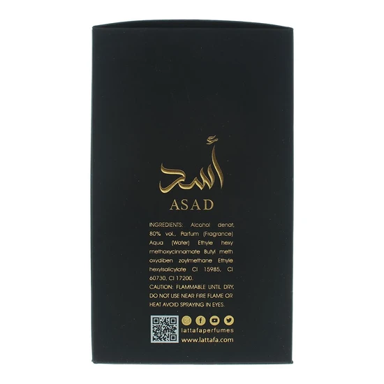Lattafa Asad Eau De Parfum 100ml