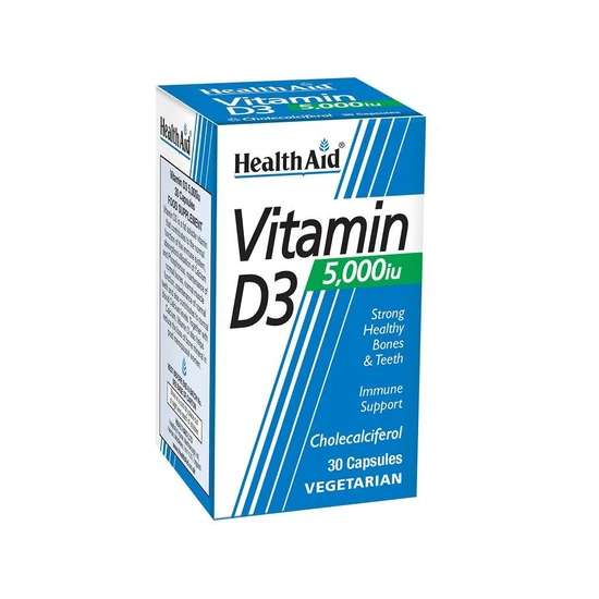 Health Aid Vitamin D3 5000iu Capsules 30 Capsules