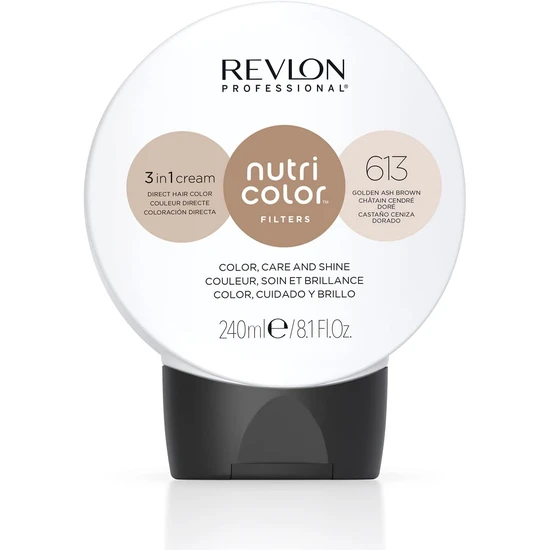 Revlon Nutri Colour 3 In 1 Cream 613 Golden Ash Brown 240ml