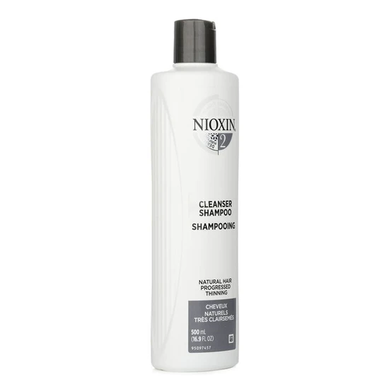 Nioxin Derma Purifying System 2 Cleanser Shampoo Natural Hair, Progressed Thinning 500ml