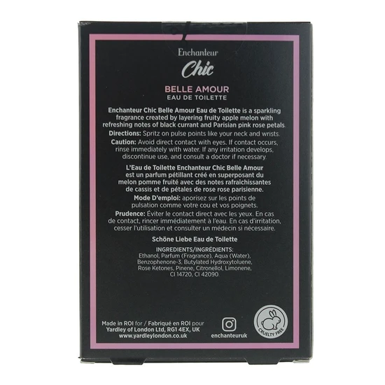 Yardley Enchanteur Chic Belle Amour Eau De Toilette 50ml