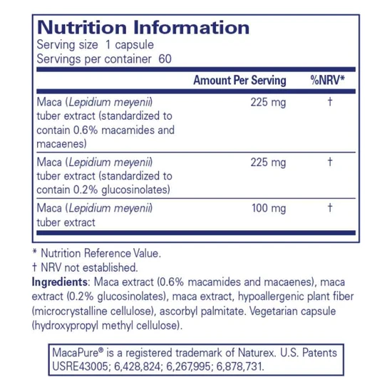 Pure Encapsulations Maca- Capsules 3 Capsules
