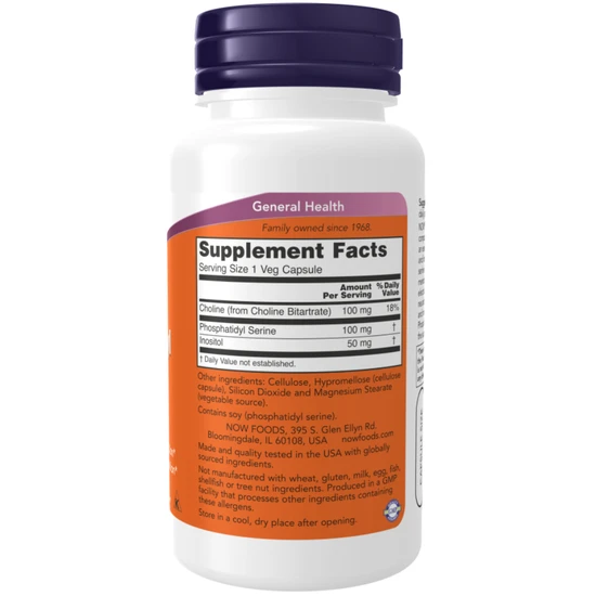 NOW Foods Phosphatidyl Serine 100mg - 60 Capsules