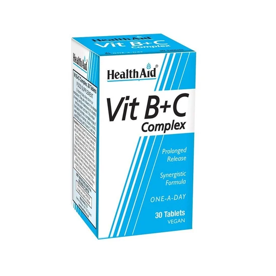 Health Aid Vitamin B+C Prolonged Release Tablets 30 Tablets