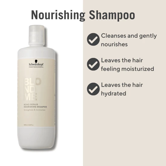 Schwarzkopf BlondMe Bond Repair Nourishing Shampoo 300ml