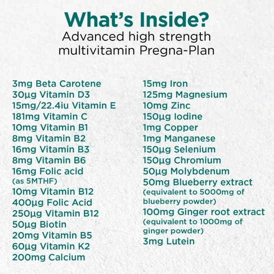 Cytoplan Pregna-Plan Pregnancy Multivitamin Tablets 120 Tablets