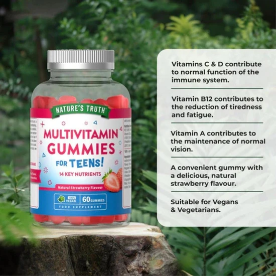 Nature's Truth Teens Multivitamin Strawberry Gummies 60 Gummies