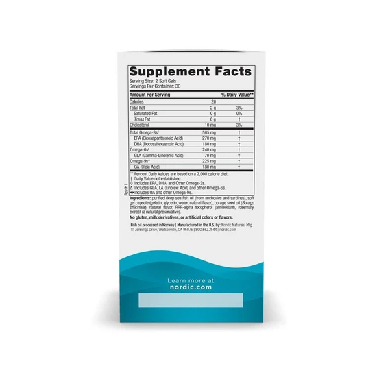 Nordic Naturals Complete Omega 565mg Lemon Softgels 60 Softgels