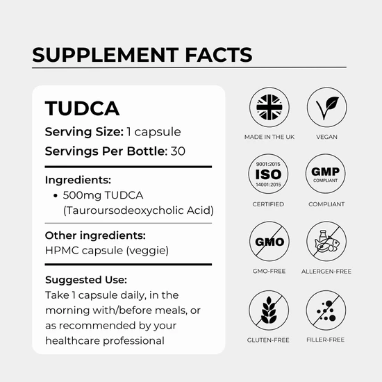 Charava UK Tudca 500mg 30 Days