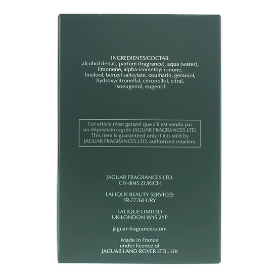 Jaguar Classic Green Eau De Toilette 100ml