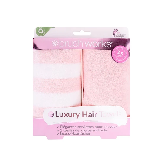 Brushworks Luxury Hair Towels 2 Pack