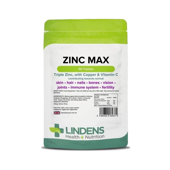 Lindens Zinc Max Tablets 90 Tablets