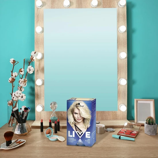 Schwarzkopf Live Intense Lightner Permanent Hair Dye, 00b Max Blonde