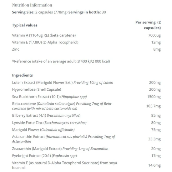 KIKI Health Eye Health Capsules 60 Capsules