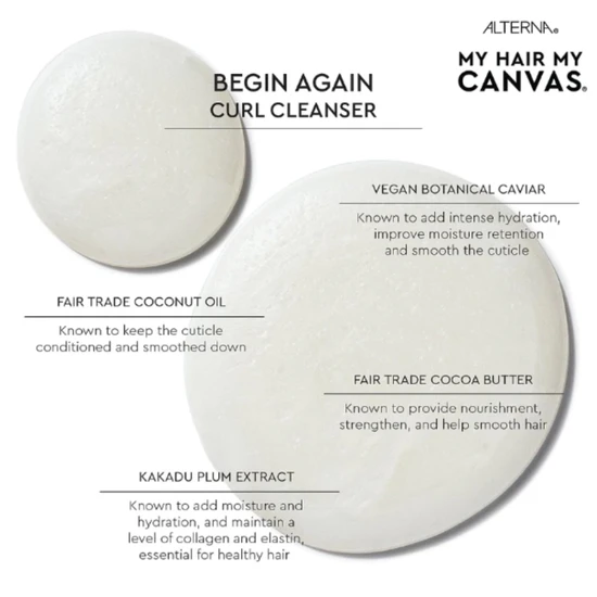 Alterna My Hair. My Canvas. Begin Again Curl Cleanser 40ml