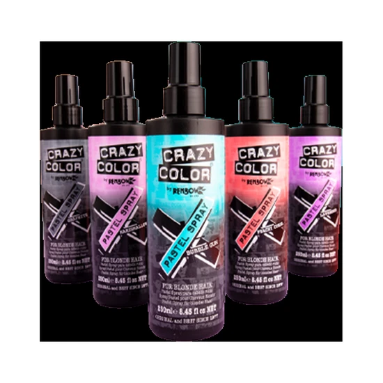 Crazy Color Pastel Spray Temporary Hair Dye Bubble Gum