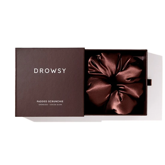 Drowsy Cocoa Glow Padded Scrunchie