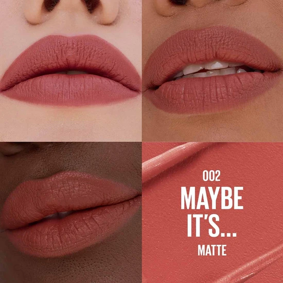 Maybelline Moisturising Serum Matte Lipstick 002 Maybe It's...