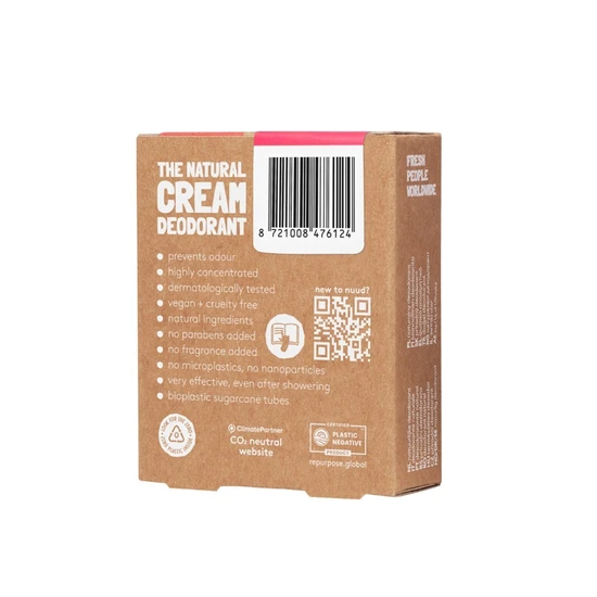 Nuud Natural Vegan Deodorant Starter Red New Cream 15ml