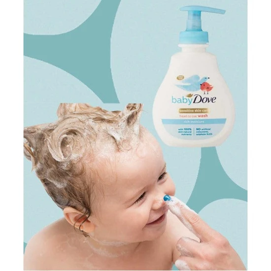 Dove Baby Sensitive Skin Care Head To Toe Wash 200ml