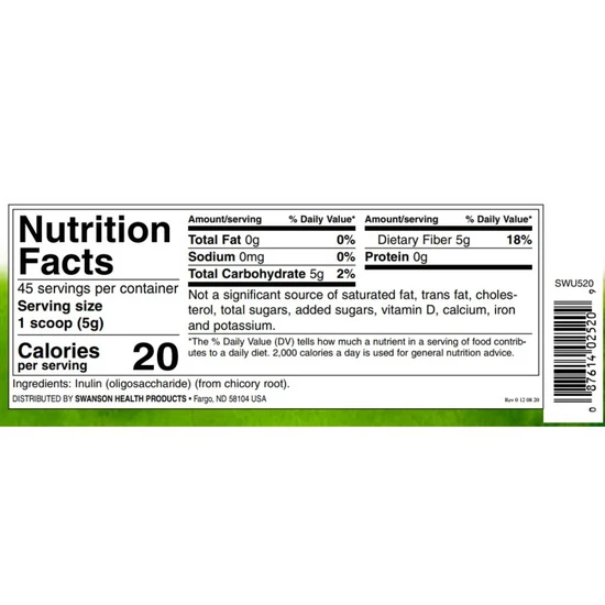 Swanson Inulin Powder 227g