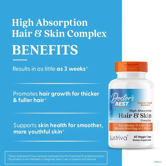 Doctor's Best High Absorption Hair & Skin Complex 60 Capsules