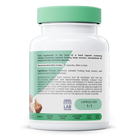 Osavi Shiitake 800mg Capsules 60 Capsules