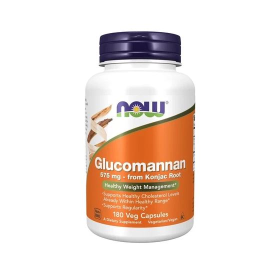 NOW Foods Glucomannan From Konjac Root Capsules 575mg x 180
