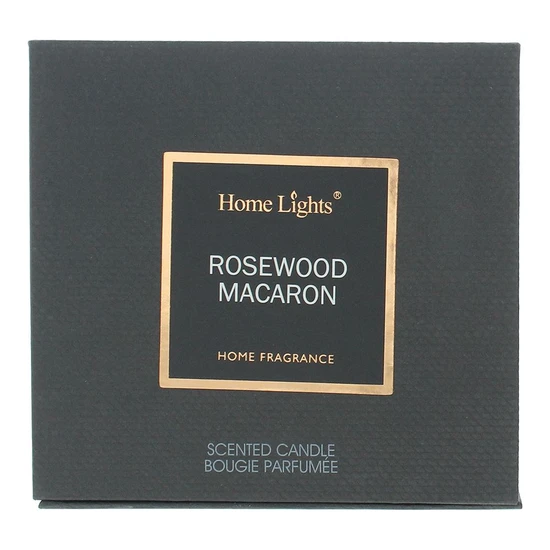 Home Lights Rosewood & Macaron Candle 215g