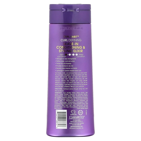Giovanni Curl Habit Curl Defining Leave-In Conditioning Styling Elixir 250ml