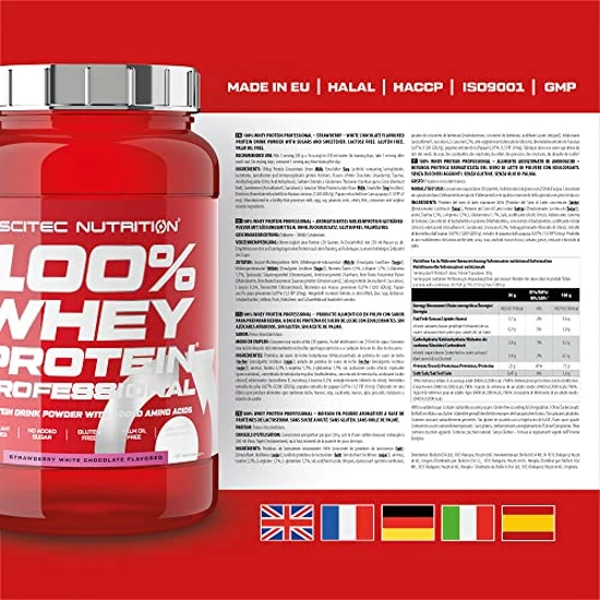 Scitec Nutrition SciTec 100% Whey Protein Professional Strawberry White Chocolate 920g