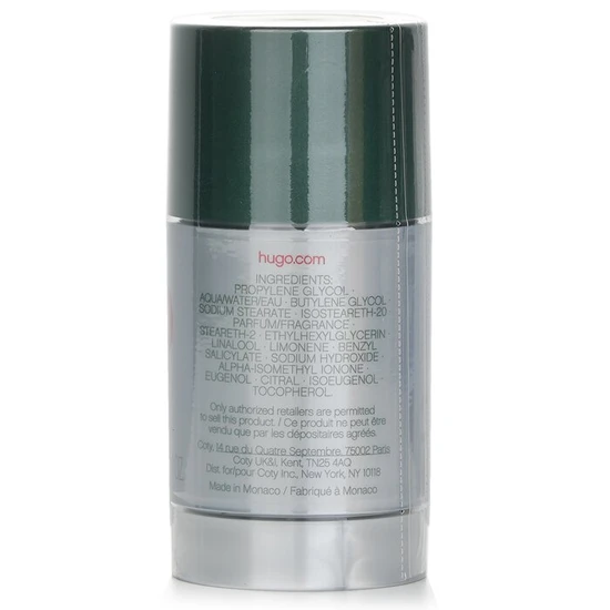 Hugo Boss HUGO MAN Deodorant Clear Stick 75ml