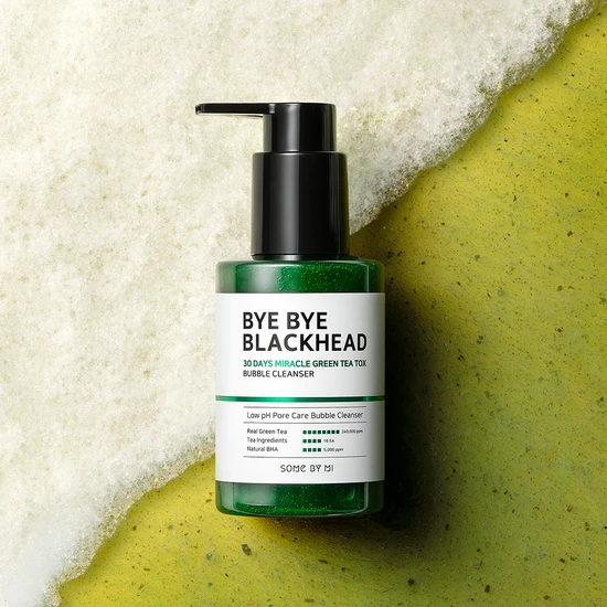 Some by Mi 30 Days Bye Bye Blackhead Miracle Green Tea-Tox Bubble Cleanser 120g