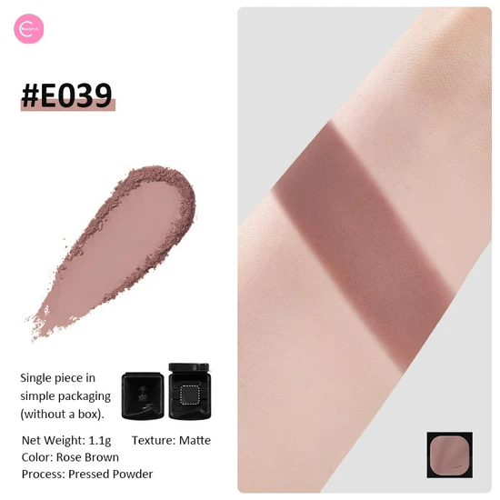 Glisten Cosmetics E039 Rose Pink Eyeshadow Cheeryep