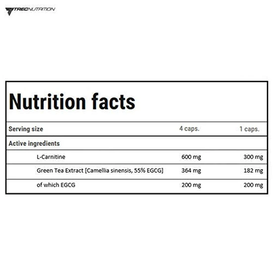 Trec Nutrition L-Carnitine + Green Tea 90 Capsules