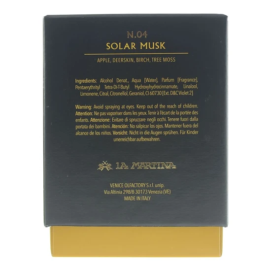 La Martina Solar Musk Intense Eau De Cologne 80ml