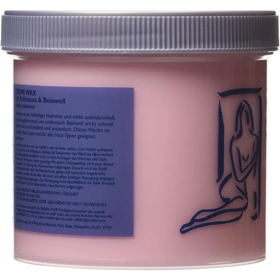 BaByliss Satin Smooth Creme Wax With Echinacea & Comfrey 425g