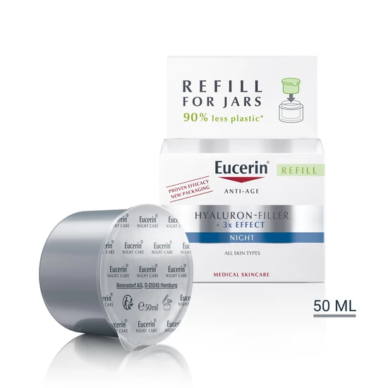 Eucerin Hyaluron-Filler 3x Effect Night Cream 50ml - Refill