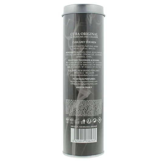 Cuba Grey Eau De Toilette 100ml