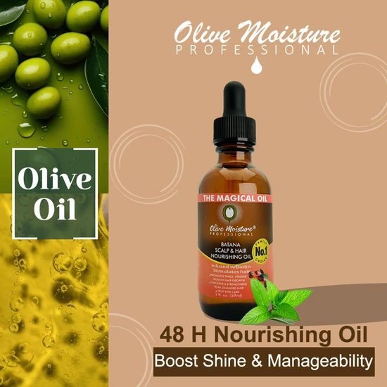 Olive Moisture Professional Batana Scalp & Hair Nourishing Oil 59ml