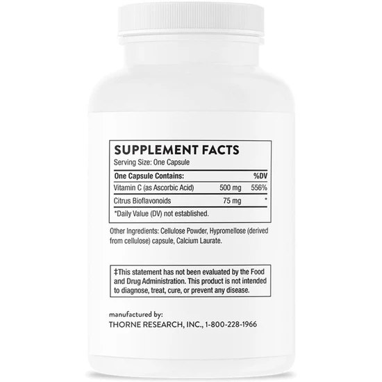 Thorne Vitamin C With Flavonoids Capsules 90 Capsules